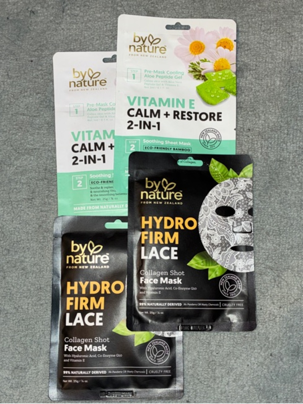 4 piece skin care face sheet masked